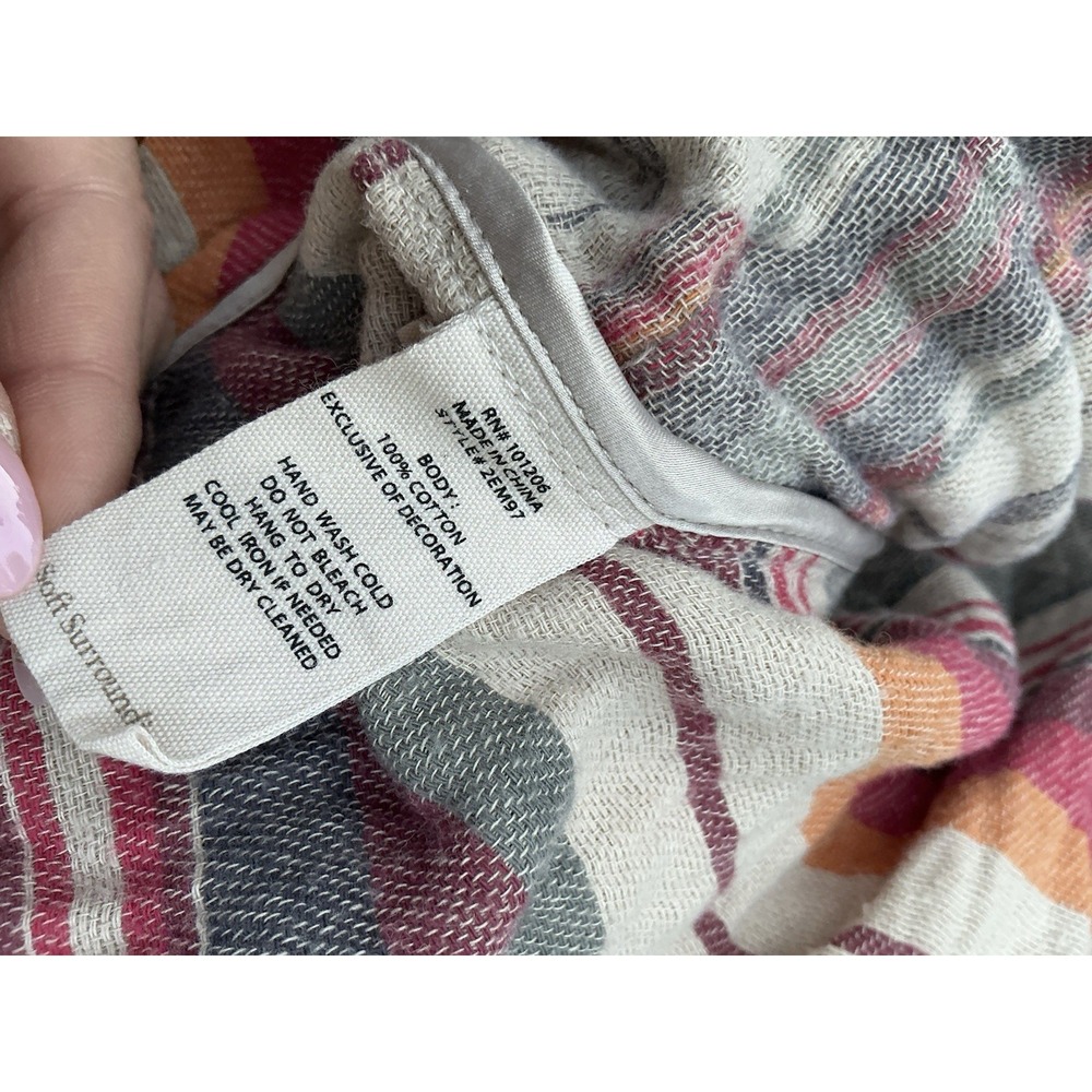 Soft Surroundings Ranch House Blanket Coat Duster Western Boho‎ Size M - Picture 3 of 4
